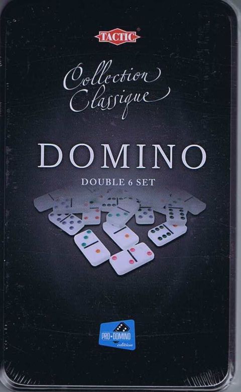 Domino, tin box